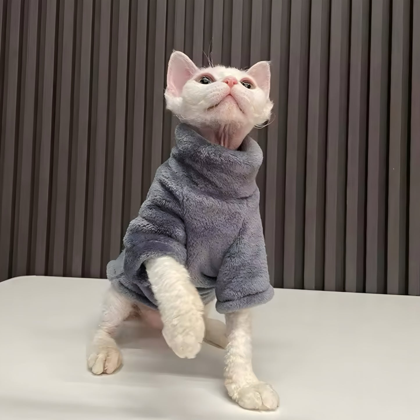 CozyCat Plush Sweater